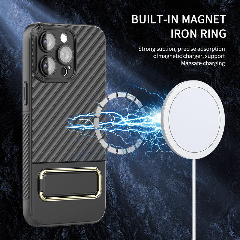Protective Case for iPhone 13 Pro 6.1 inch PC TPU Phone Kickstand Cover Compatible with MagSafe Charger Protective Case for iPhone 13 Pro 6.1 inch PC TPU Phone Kickstand Cover Compatible with MagSafe Charger